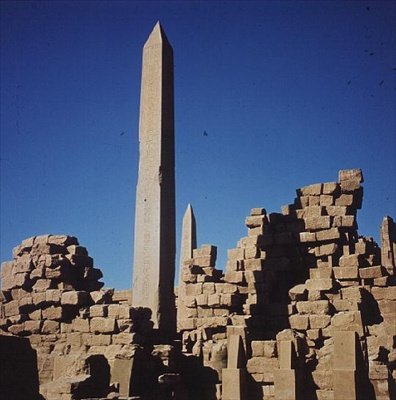 The Central Court of the Great Temple of Amun by Egyptian 19th Dynasty