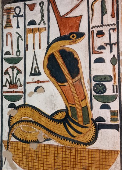 Tomb of Nefertari / Egyptian Goddess Wadjet by Egyptian 19th Dynasty