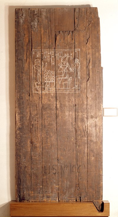 Wooden Door from the Tomb of Khonsuhotep, New Kingdom, c.1285 BC by Egyptian 19th Dynasty