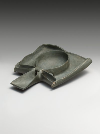 Libation Dish Depicting Ka-Arms Presenting an Ankh-Sign by Egyptian 1st Dynasty