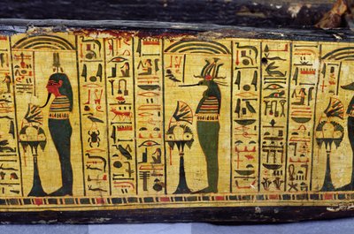 Detail of the Outer Coffin Base of the Mummy of Nesyamun by Egyptian 20th Dynasty