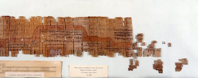 Egyptian Antiquities: Papyrus Representing the Plan of the Tomb of Pharaoh Ramses IV (1154-1143 BC) 20th Dynasty by Egyptian 20th Dynasty