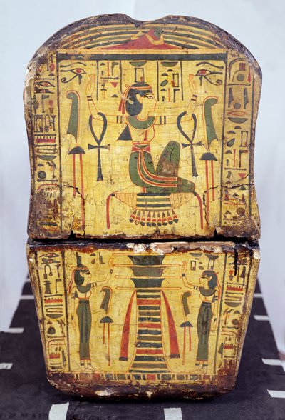 End View of the Coffin of the Mummy of Nesyamun, Possibly Found at Deir El-Bahri, New Kingdom, c.1100 BC by Egyptian 20th Dynasty