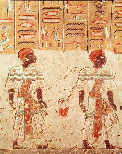 Nubians, from the Tomb of Ramesses III (c.1184-1153 BC) New Kingdom by Egyptian 20th Dynasty