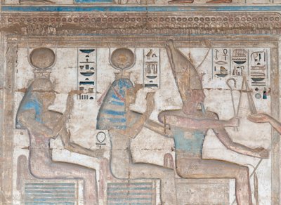 Painted Relief Image on the Wall by Egyptian 20th Dynasty