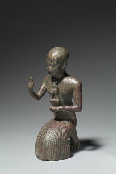 Statuette of a Kneeling Priest, 1186-1069 BC by Egyptian 20th Dynasty