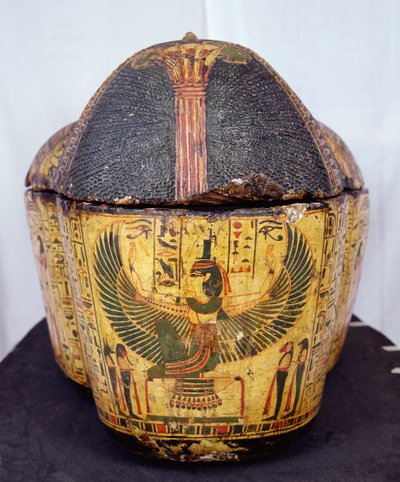 Top End of the Coffin of the Mummy of Nesyamun by Egyptian 20th Dynasty