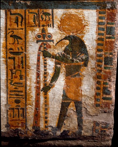 Thoth, the God of the Moon, in the Form of a Man with the Head of an Ibis by Egyptian 21st Dynasty