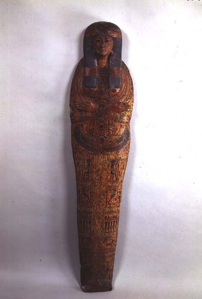 Sarcophagus case of the singer Tentamon, Third Intermediate Period by Egyptian 21st Dynasty