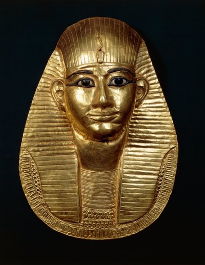 Treasure of Tanis, Gold mask of King Amenemope by Egyptian 22nd Dynasty