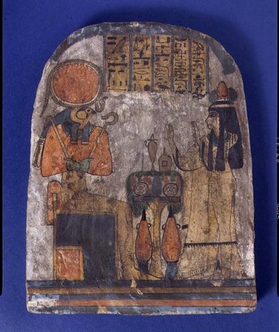 Votive Monument of Tentesamun, The Chantress of Amun, from Thebes, Third Intermediate Period by Egyptian 22nd Dynasty