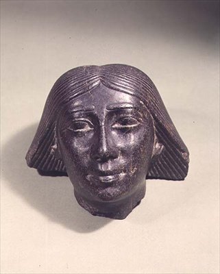 Head of a Man, Probably a High Official, c.700 BC by Egyptian 25th Dynasty