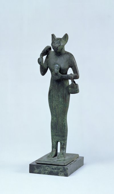 Statuette of the goddess Bastet, Third Intermediate Period by Egyptian 25th Dynasty