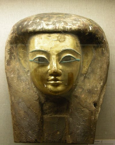 Head from a sarcophagus, Sait Period by Egyptian 26th Dynasty