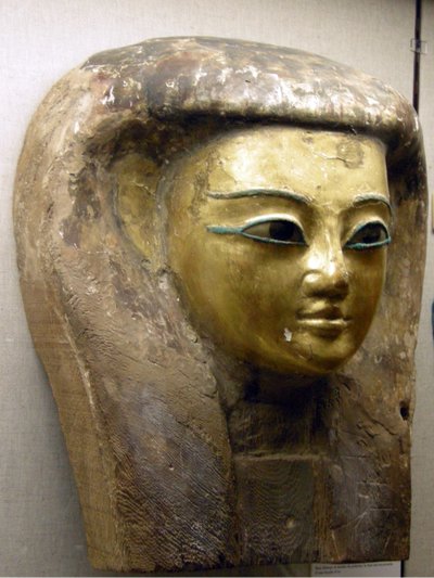 Head from a sarcophagus, Sait Period by Egyptian 26th Dynasty