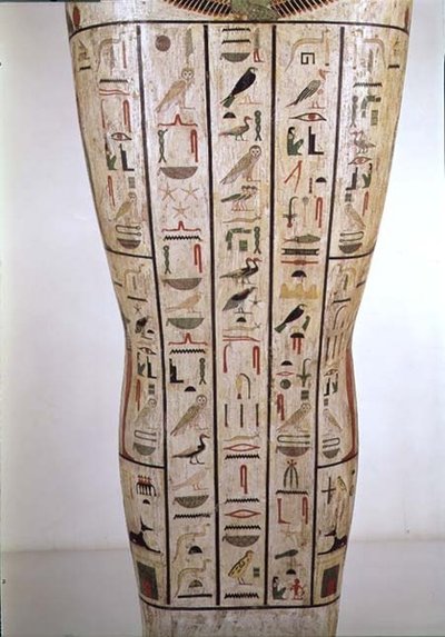 Middle section of the sarcophagus of Psamtik (664-610 BC) Later Period by Egyptian 26th Dynasty