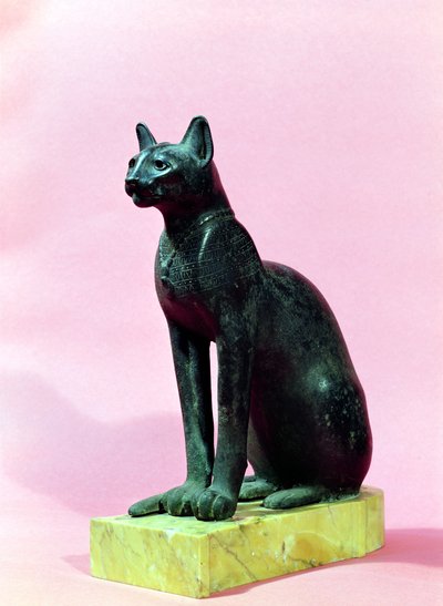Sculpture of a cat, Late Period by Egyptian 26th Dynasty