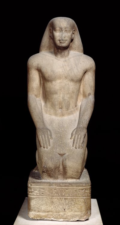 Statue of Nakhtorheb Kneeling, Saite Period by Egyptian 26th Dynasty