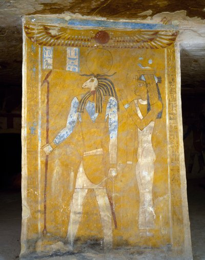 Wall Paintings from Tomb of Pa Nentwy by Egyptian 26th Dynasty