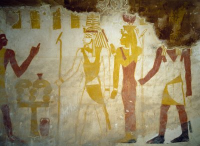 Wall Paintings from Tomb of Pa Nentwy by Egyptian 26th Dynasty