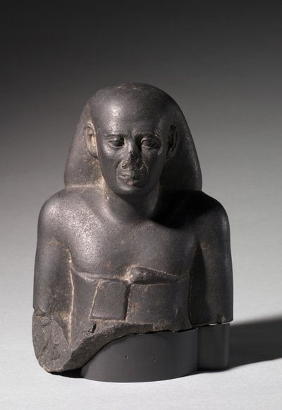 Bust of Ankh-Hor, Late Period, 525-404 BC by Egyptian 27th Dynasty