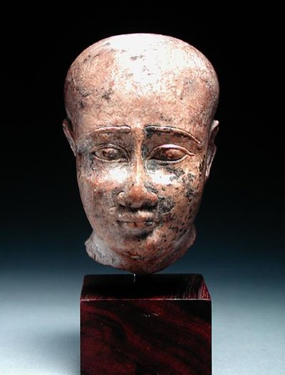 Male Head, c.350 BC by Egyptian 30th Dynasty