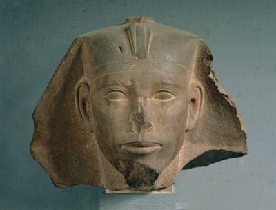 Head of King Djedefre, from Abu Roash, Old Kingdom, c.2565-2558 BC by Egyptian 4th Dynasty