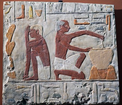 Preparation and Baking of Bread, 2500-2350 BC by Egyptian 5th Dynasty