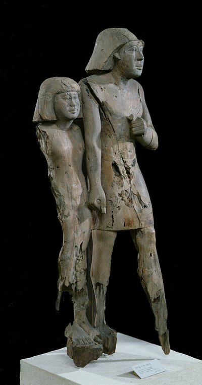 Anonymous Couple Known as the Memphis Couple, Old Kingdom by Egyptian 6th Dynasty