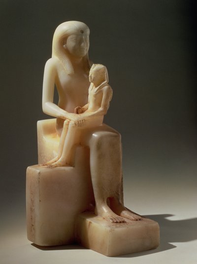 Pepy II and His Mother Queen Meryreankhnes, possibly from Saqqara, Old Kingdom by Egyptian 6th Dynasty Egyptian 6th Dynasty
