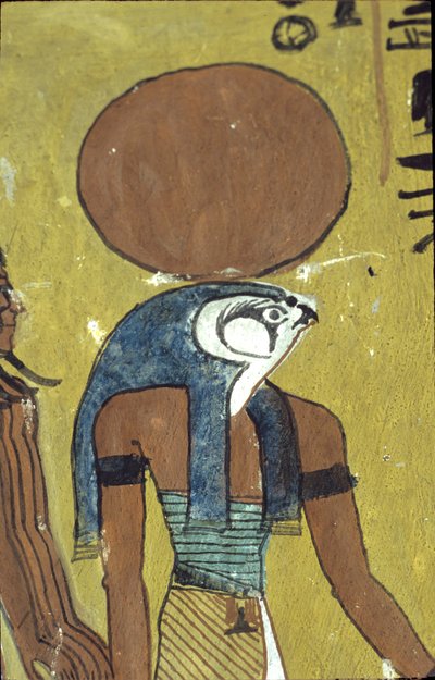 Ancient Egypt, Wall painting, Tomb of Sennedjem, Tomb of the Nobles, Thebes, Deir el Medina by Egyptian Egyptian