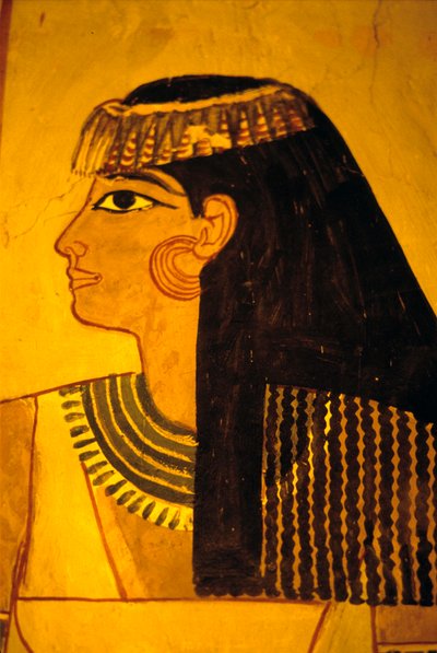 Wall painting, Tomb of Sennufer Tomb of the Nobles, Thebes by Egyptian Egyptian