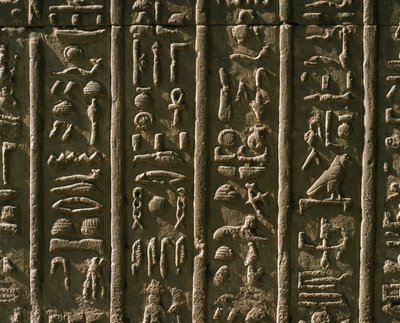 Low Relief with Hieroglyphs, 51-30 BC by Egyptian Egyptian