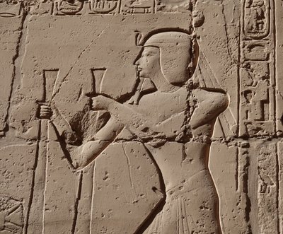 Pharaoh Wearing a Cobra, Luxor Temple by Egyptian Egyptian