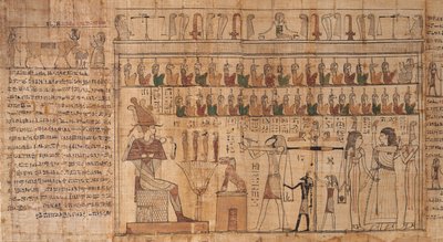 Tsekhons Book of the Dead, Detail, The Weighing of Souls (Psychostasis) by Egyptian Egyptian