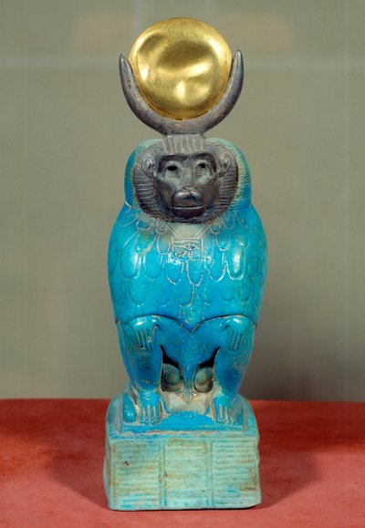 Statuette of the God Thoth in Baboon Form by Egyptian Ptolemaic Period
