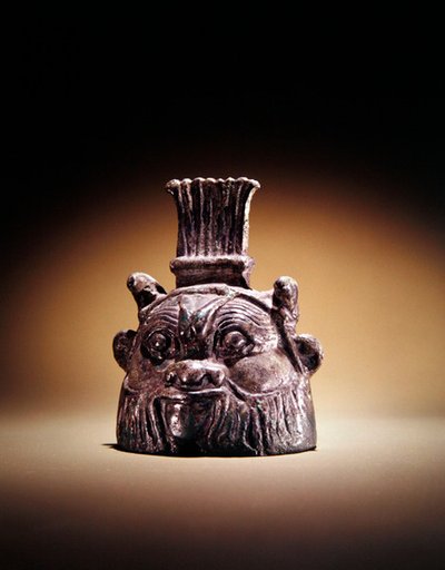 Bell in the form of Bes by Egyptian Ptolemaic Period