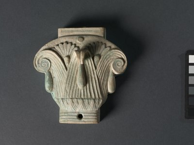 Box (Pyxis) in the Form of a Composite Capital by Egyptian Ptolemaic Period