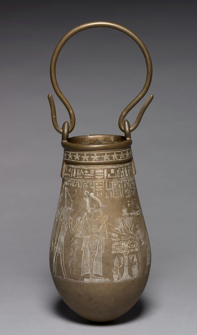 Decorated Situla, 305-30 BC by Egyptian Ptolemaic Period