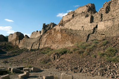 Walls Protecting the Site of the Temple Dedicated to Hathor, Denderah, Egypt by Egyptian Ptolemaic Period