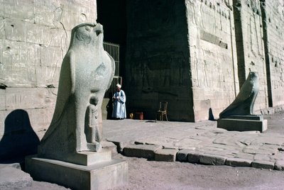 Entrance to the Temple of Horus by Egyptian Ptolemaic Period