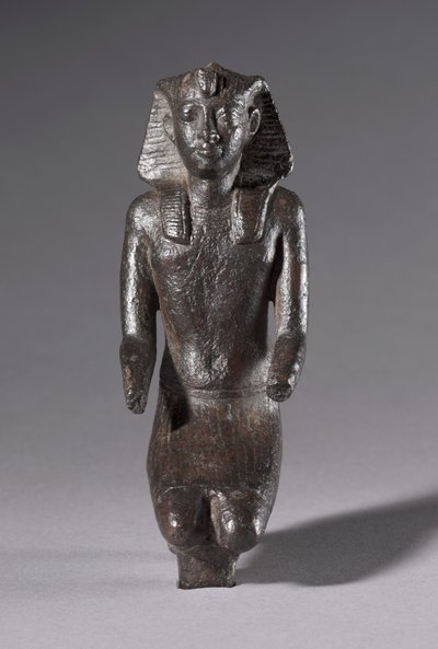 Statuette of Kneeling King by Egyptian Ptolemaic Period
