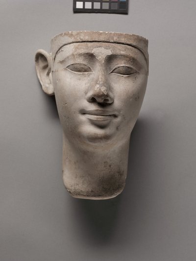 Votive Head of a King, 305-246 BC by Egyptian Ptolemaic Period
