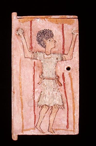 Boy Juggling, Door from a Cabinet by Egyptian School