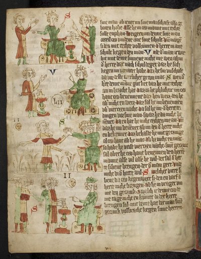 Feudal Law. From the Heidelberg Sachsenspiegel by Eike von Repgow