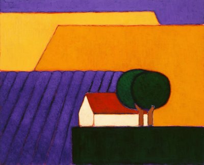 Lavender Field, Provence by Eithne Contemporary Artist Donne