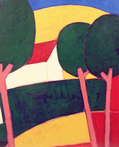 Provencal Landscape, 1997 by Eithne Contemporary Artist Donne