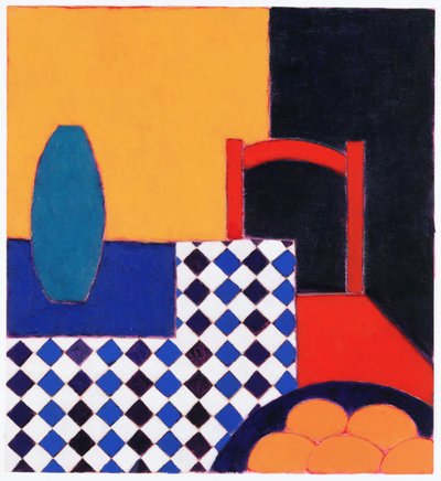 Still life with Red Chair by Eithne Contemporary Artist Donne