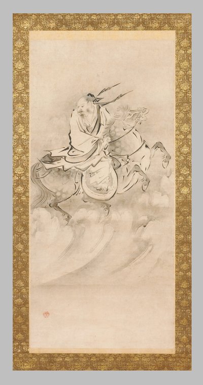 Chokoro on Horseback by Eitoku Kano