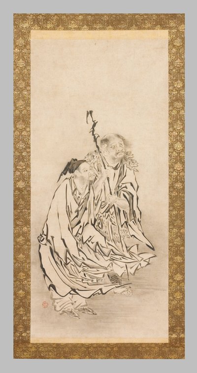 Two Sennin by Eitoku Kano